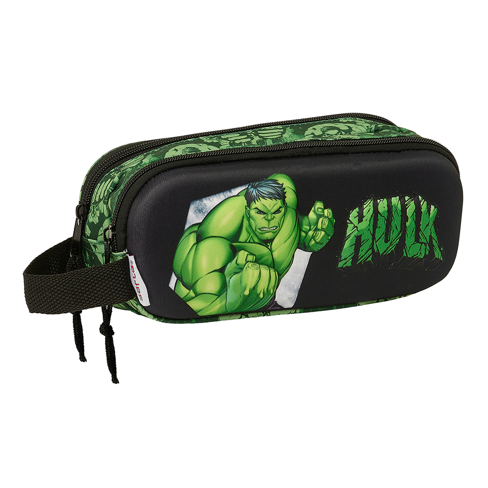 PORTATODO DOBLE 3D HULK 3D safta822466512 21x8x2cm