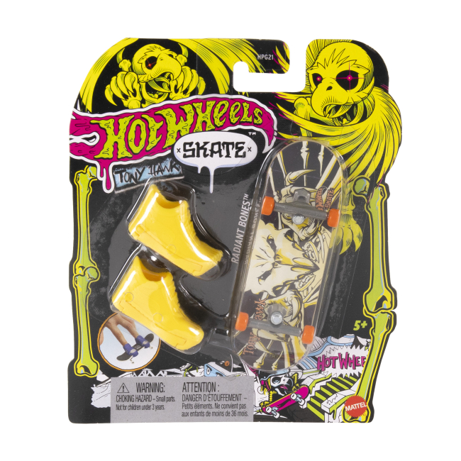 FINGERBOARDS SKATE NEON TONY HAWK STD HPG21 HOT WHEELS HVK43