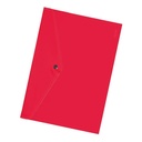 Carpeta tipo sobre (cierre botón) roja
