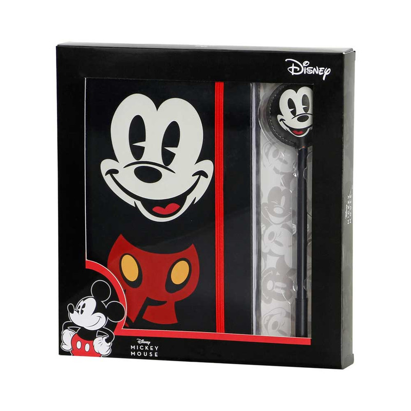 Disney Mickey Mouse Face Caja Regalo con Diario y Bolígrafo Fashion, Multicolor KARACTERMANIA 6749