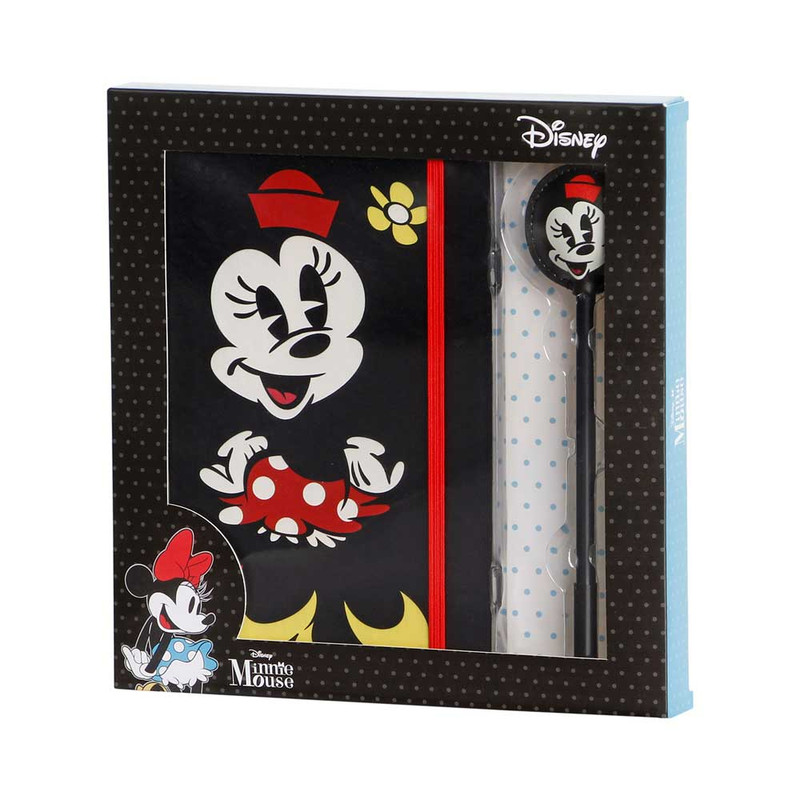Disney Minnie Mouse Face Caja Regalo con Diario y Bolígrafo Fashion, Multicolor KARACTERMANIA 6755