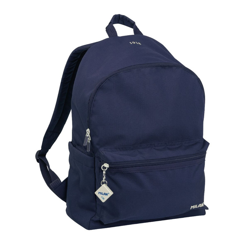 Mochila urbana clásica 2 cremalleras (22 L) colección 430 since 1918, azul marino