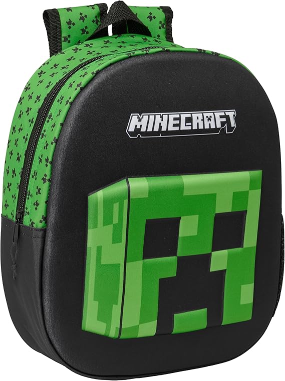 MOCHILA 3D MINECRAFT  SAFTA 622578890 xxcm