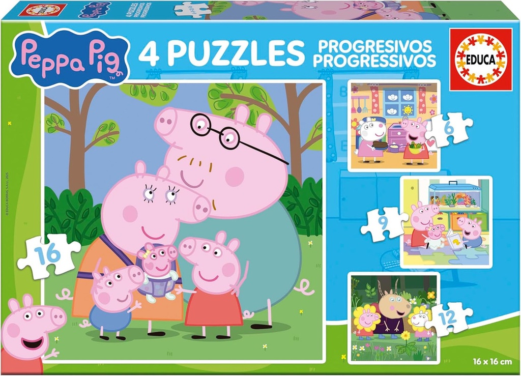 PROGRESIVO PEPPA 6+9+12+16 F EDUCA 20325