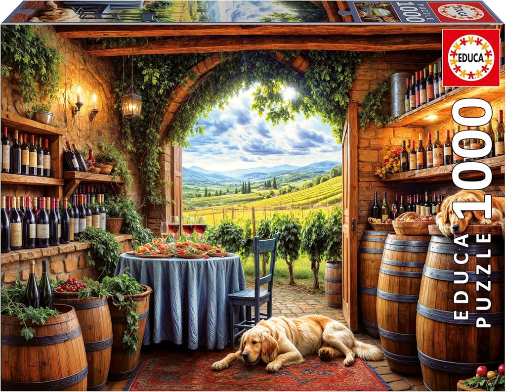 PUZZLE 1000 CANES ET VINUM FSC(R) EDUCA 20292