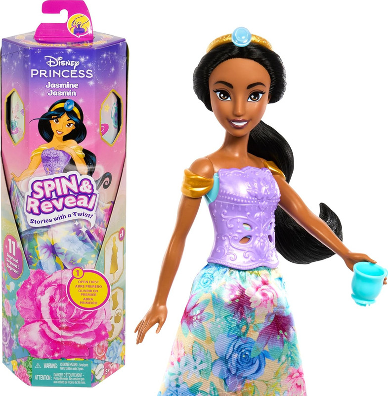 MUÑECA JASMINE SPIN & REVEAL HXC23 DISNEY PRINCESS HXC23
