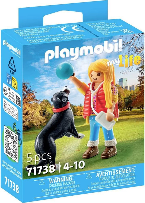 Mujer con perro de montaña PLAYMOBIL 71738