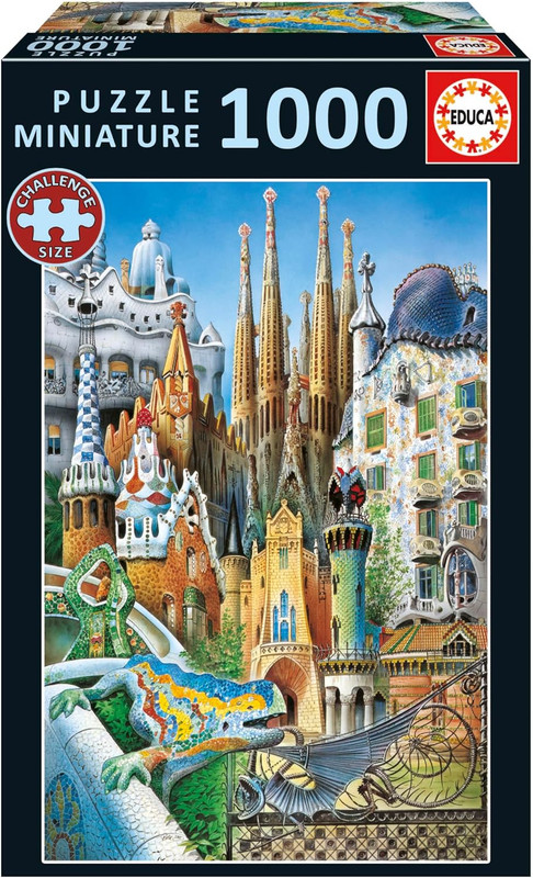 PUZZLE 1000 COLLAGE GAUDÍ MINIATU EDUCA 20376
