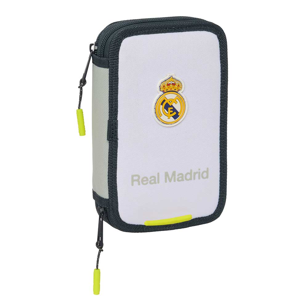 PLUMIER DOBLE PQÑO 29 pcs REAL MADRID EQUIP. 25/26 12.5x19.5x4cm