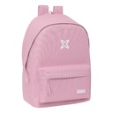 MOCHILA DOBLE PARA PORTATIL 15,6"+USB MUNICH BASICOS "ROSA" 31x44x4cm