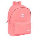 MOCHILA DOBLE PARA PORTATIL 15,6"+USB F.C.BARCELONA CHICA CORAL 31x44x4cm