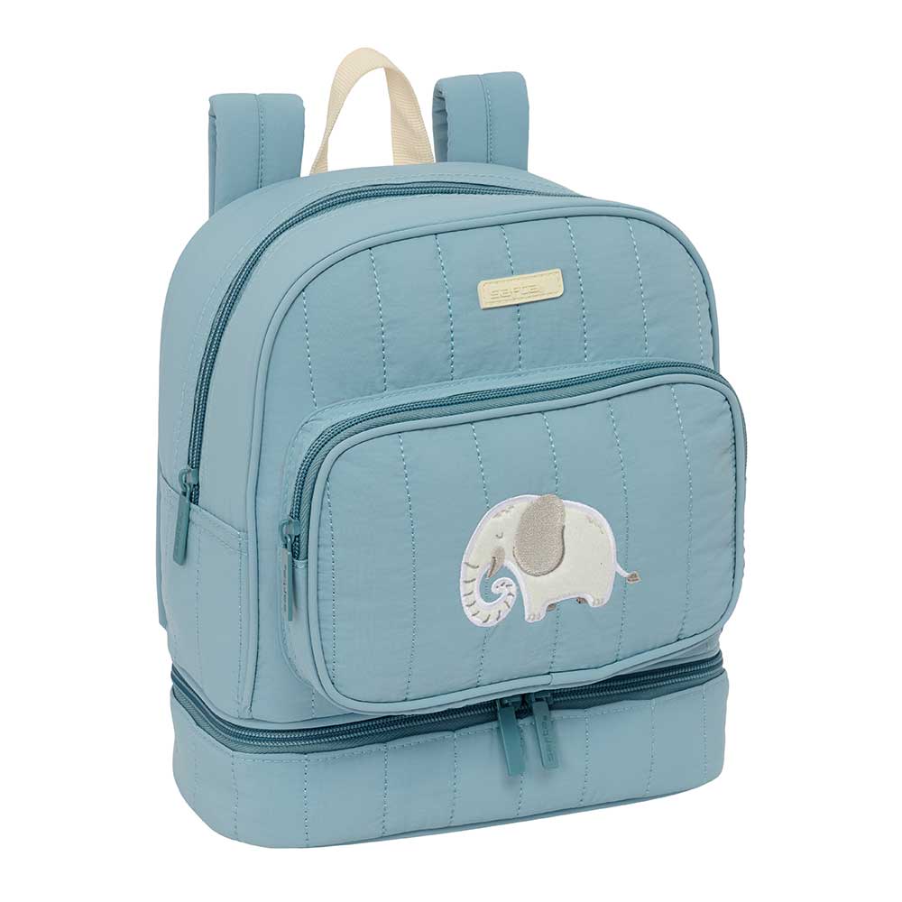 MOCHILA NEVERA GUARDERIA SAFTA PREESCOLAR "ELEFANTE" 22x27x4cm