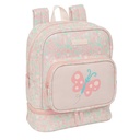 MOCHILA NEVERA GUARDERIA SAFTA PREESCOLAR "MARIPOSA" 22x27x4cm