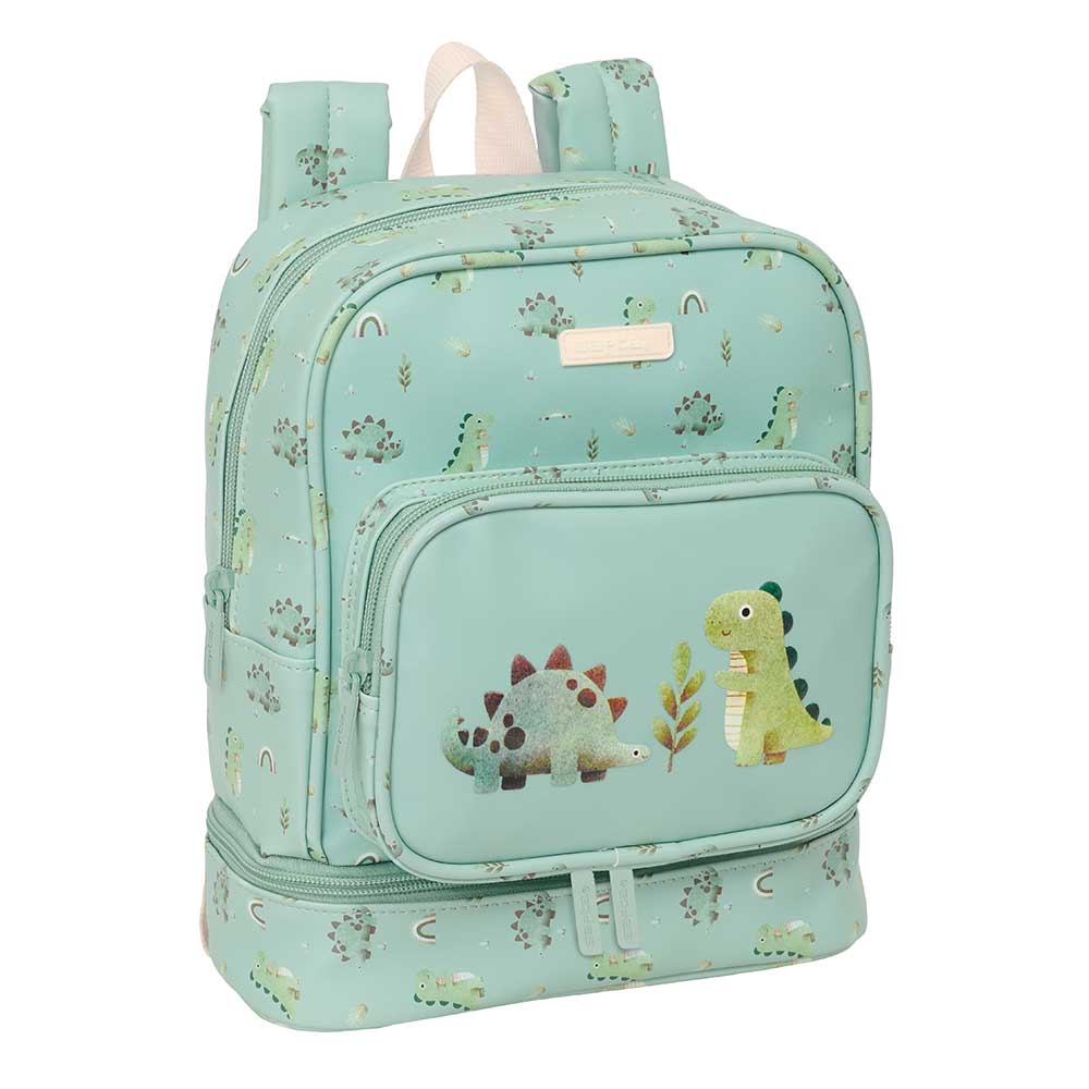 MOCHILA NEVERA GUARDERIA SAFTA PREESCOLAR "DINOS" 22x27x4cm