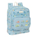 MOCHILA NEVERA GUARDERIA SAFTA PREESCOLAR "GRUAS" 22x27x4cm