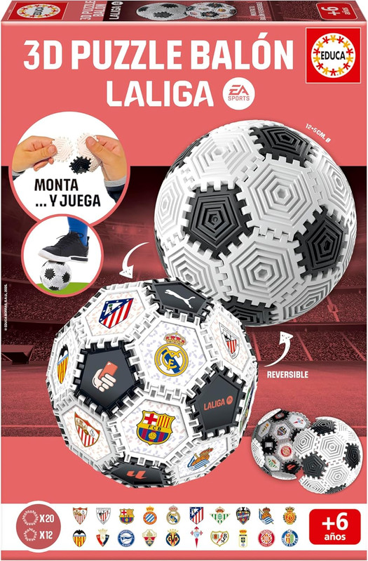 PUZZLE BALÓN 3D LALIGA FSC(R  EDUCA 20339
