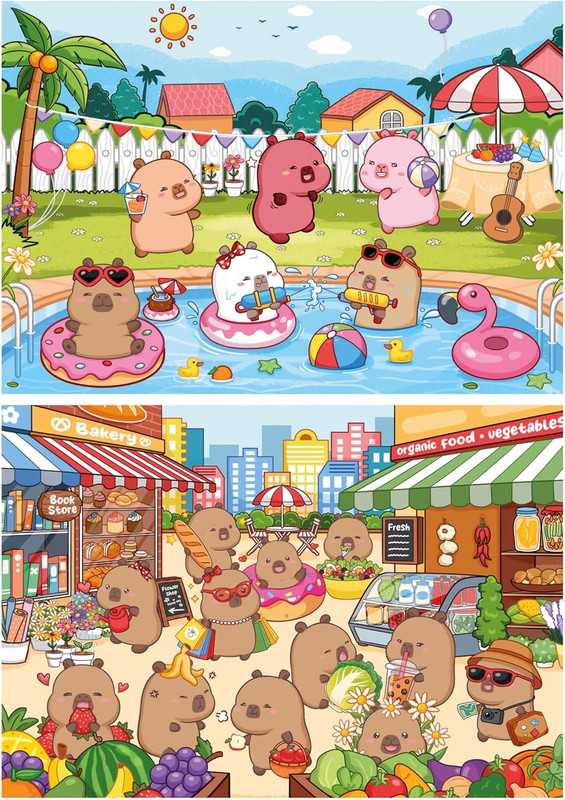 PUZZLE 2X100 CAPYFUN FSC(R) EDUCA 20484