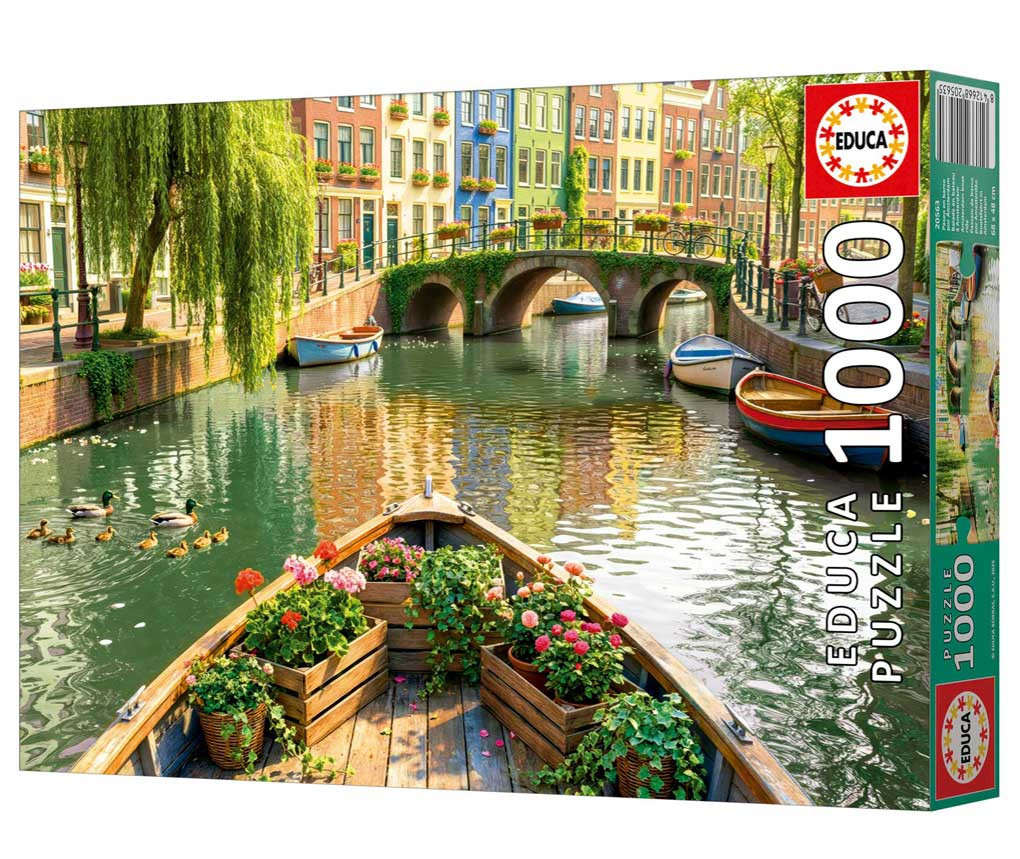 PUZZLE 1000 PASEO BARCO AMSTERDAM F EDUCA 20563