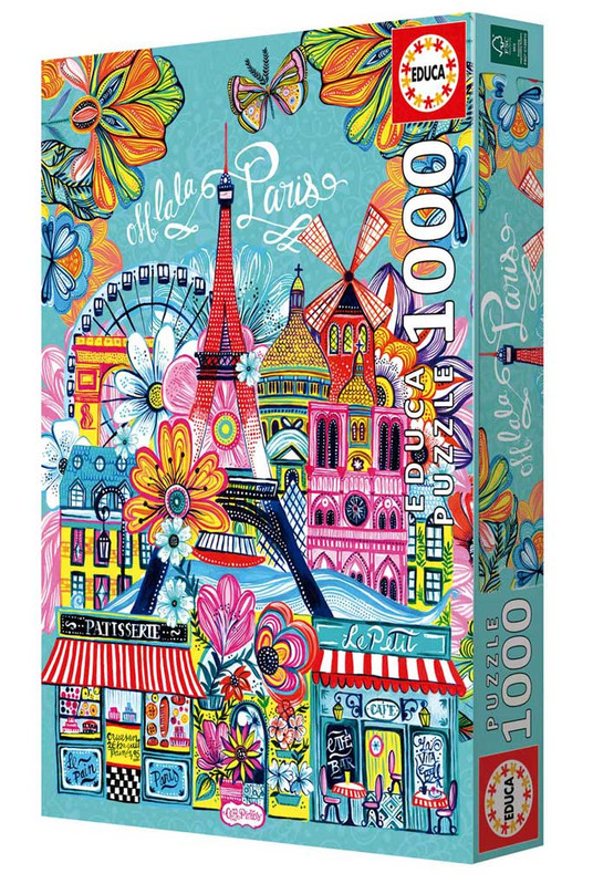 PUZZLE 1000 PARIS BY CAR PINTOS FSC EDUCA 20559