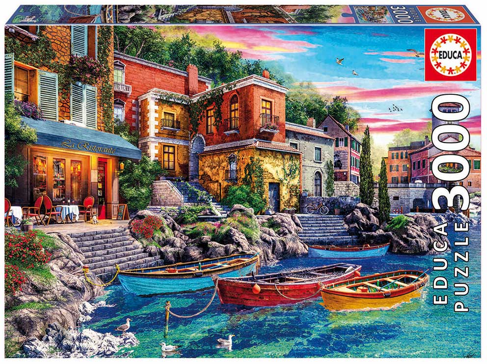 PUZZLE 3000 PUESTA DE SOL EN COMO F EDUCA 19052