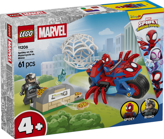 Spidey en su Moto vs. Rino LEGO 11206
