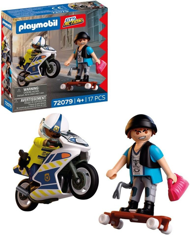 Persecución en moto PLAYMOBIL 72079