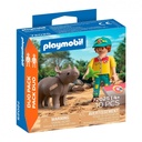 Duo Pack Cuidador con rinoceronte PLAYMOBIL 72025