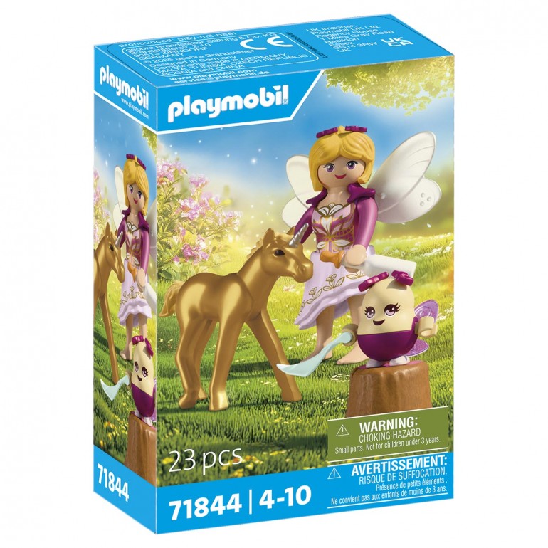 Unicornio dorado con hada PLAYMOBIL 71844