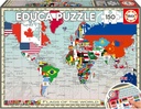 150 GEOPUZZLES BANDERAS MU F EDUCA 20480