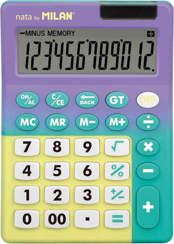 Calculadora de sobremesa grande de 12 dígitos, Sunset