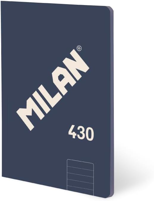 libretas A5 encoladas, papel a líneas AZUL (7 mm), 48 hojas de 95 gr/m², colección 430 since 1918