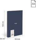 LLIBRETA A6 AZUL 48H. QUADRICULA  57263G48B