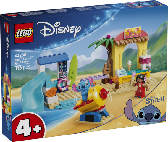 Diversión en la Playa con Lilo y Stitch LEGO 43280