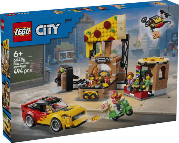 Experiencia de Pizza a Domicilio con Vehículos LEGO 60496