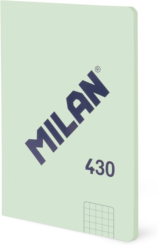 Libreta A6 encolada, papel cuadriculado, 48 hojas de 95 gr/m², colección 430 since 1918, verde