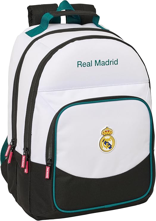 MOCHILA DOBLE ADAPT.CARRO REAL MADRID EQUIP. 26/27 SAFTA 612654560