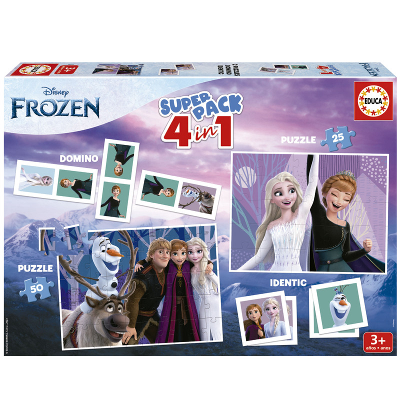 JUEGO SUPERPACK FROZEN  EDUCA 19737  EDUCA 19737