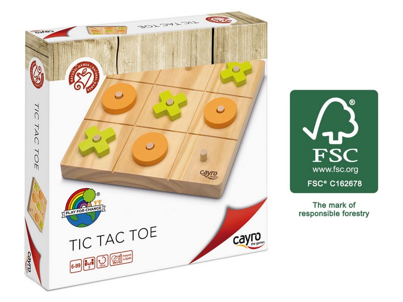 TRES EN RAYA TIC TAC TOE (MADERA FSC) CAYRO 680