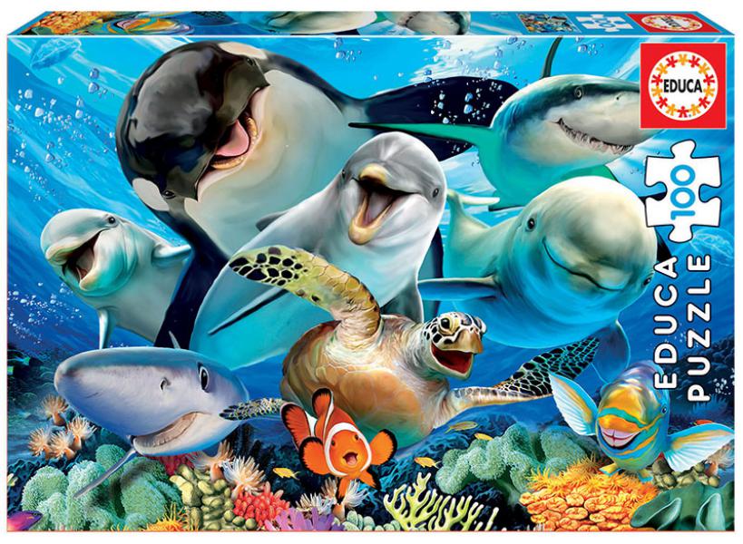 PUZZLE 100 SELFIE BAJO EL AGUA FSC(