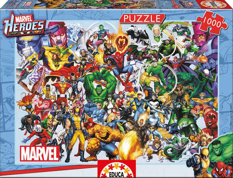 PUZZLE 1000 LOS HÉROES DE MARVEL EDUCA 15193