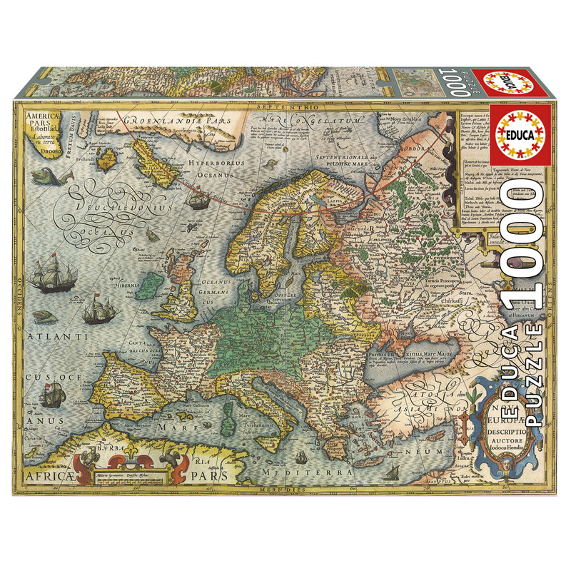 PUZZLE 1000 MAPA DE EUROPA FSC(R) EDUCA 19624 MAPA DE EUROPA FSC(R) EDU
