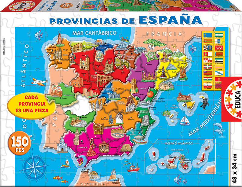 PUZZLE 150 PUZZLE PROVINCIAS ESPAÑA