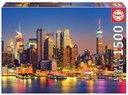 PUZZLE 1500 MANHATTAN DE NOCHE FSC EDUCA 18466