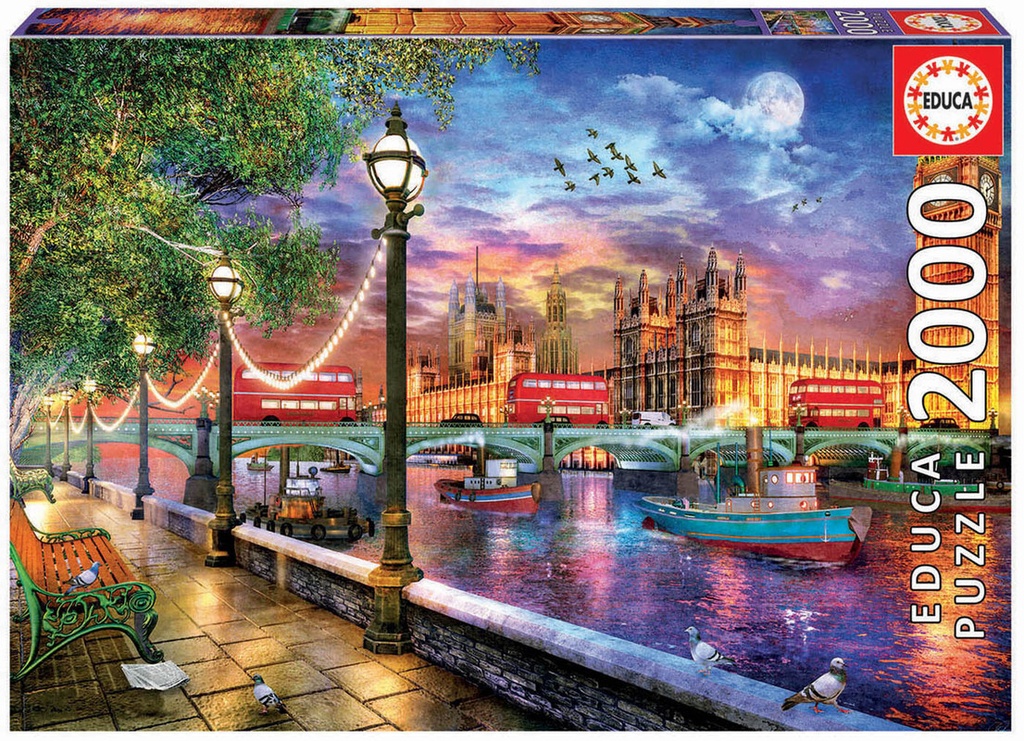 PUZZLE 2000 LONDRES AL ATARDECER+C341 EDUCA 19046