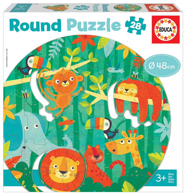 PUZZLE 28 LA SELVA "ROUND PUZZLE" EDUCA 18906