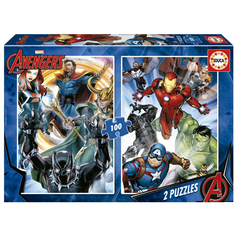 PUZZLE 2X100 AVENGERS EDUCA 19679