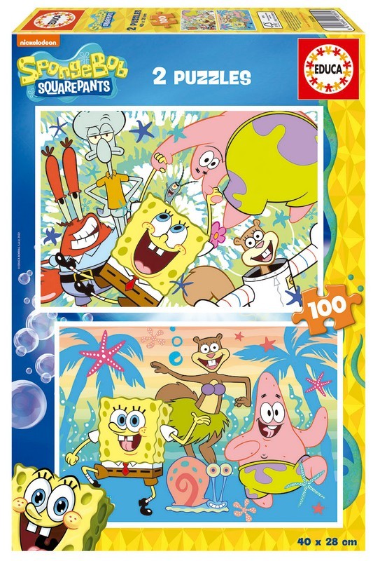 PUZZLE 2X100 BOB ESPONJA FSC(R)