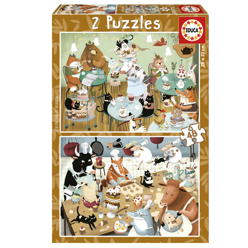 PUZZLE 2x48 CUENTOS DEL BOSQUE FSC(  EDUCA 19687  EDUCA 19687