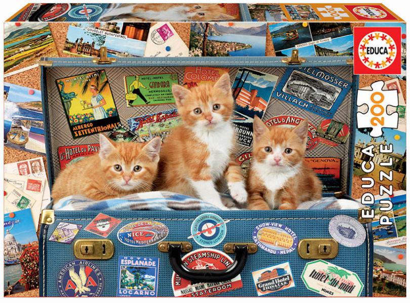 PUZZLE 200 GATITOS VIAJEROS FSC(R) EDUCA E18065