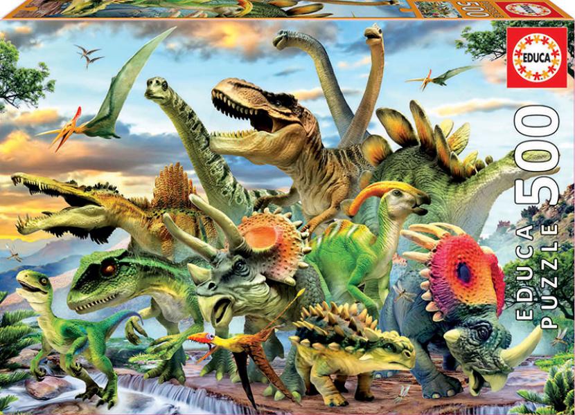 PUZZLE 500 DINOSAURIOS  EDUCA 17961